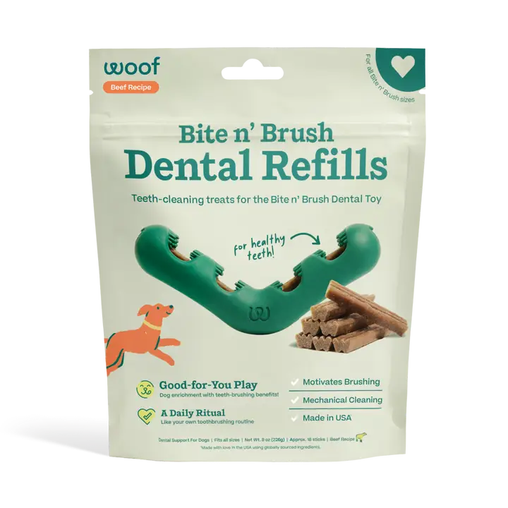 Woof Bite n' Brush Dental Refills Dog Treats