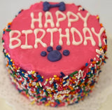DELCO DOG CO. Colorful Happy Birthday Sprinkle Doggie Cakes Bakery Dog Treat