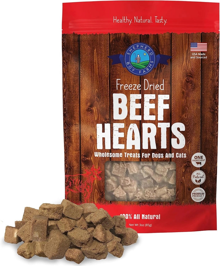 Shepherd Boy Farms Freeze-Dried Beef Heart Treat 3oz