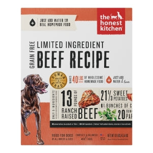 Honest Kitchen Limited Ingredient Grain-Free Beef Dehydrated Dog Food