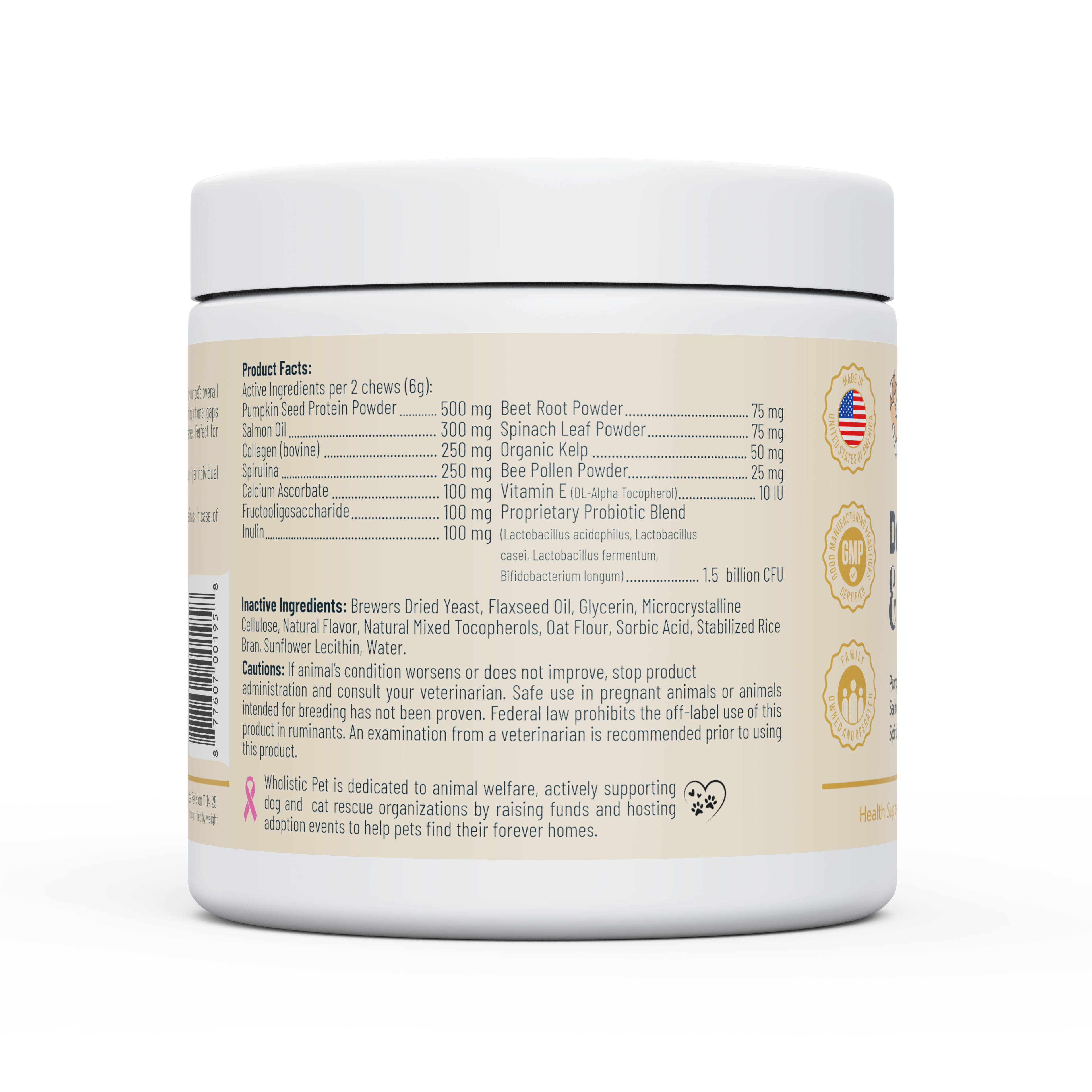 Wholistic Pet Organics Multi & Wellness Soft Chews for Dogs