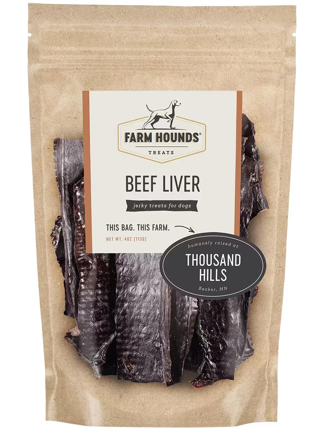 Farm Hounds Beef Liver 4.5oz Dog Treats