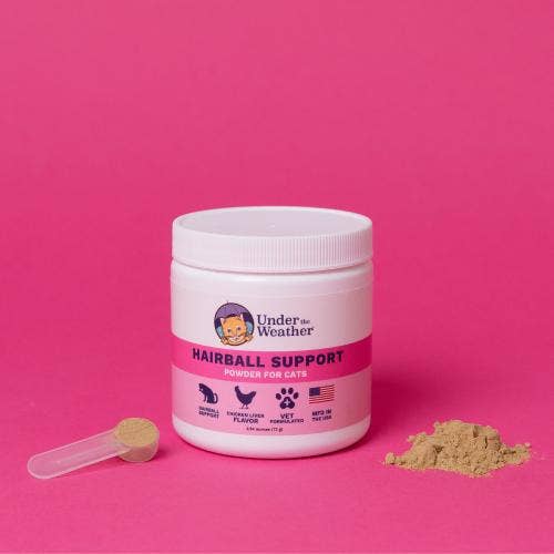 Under the Weather Hairball Support Powder for Cats 2.54oz