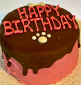 DELCO DOG CO. Happy Birthday Blue or Pink Doggie Cakes Bakery Dog Treat