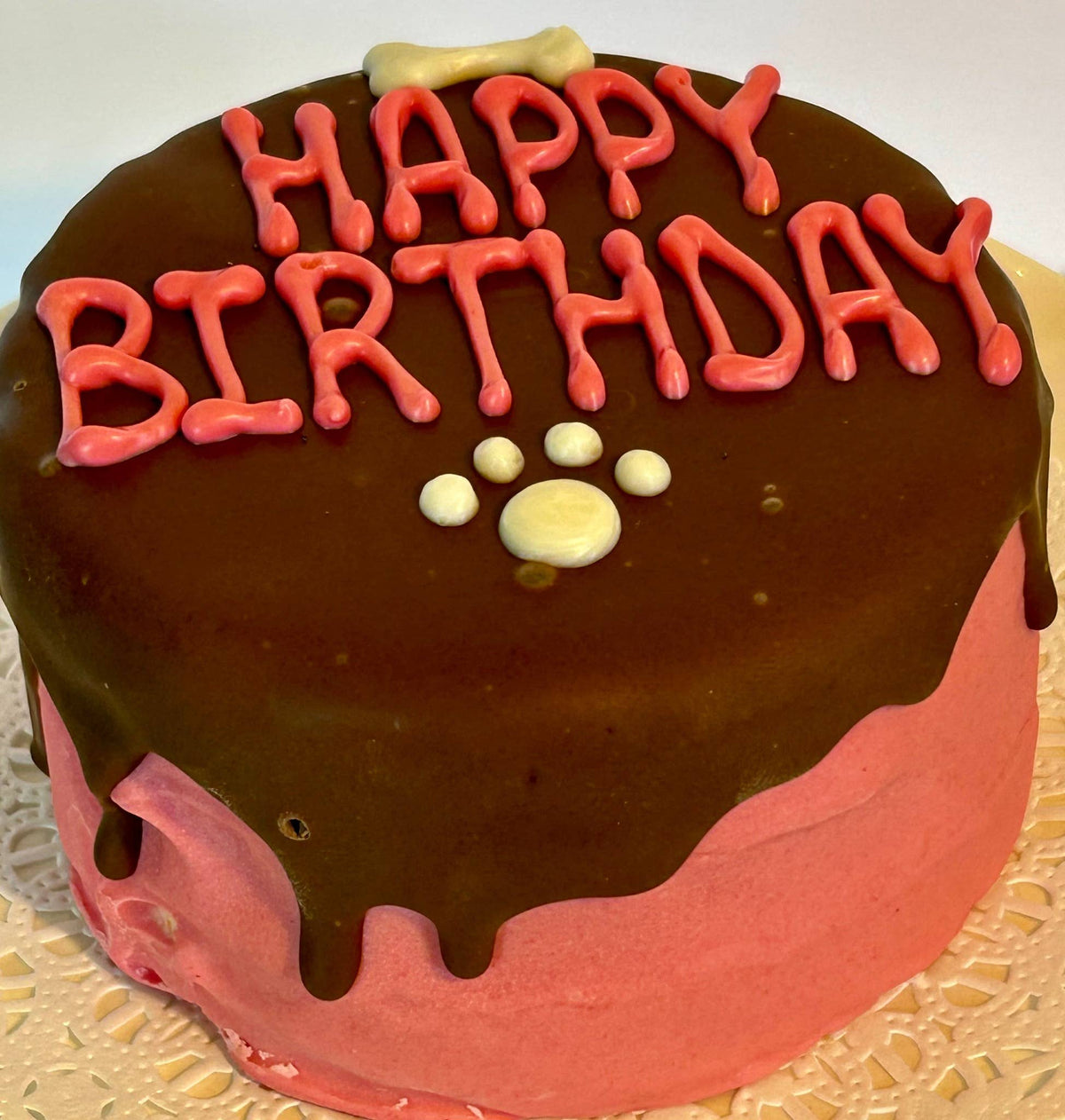 DELCO DOG CO. Happy Birthday Blue or Pink Doggie Cakes Bakery Dog Treat