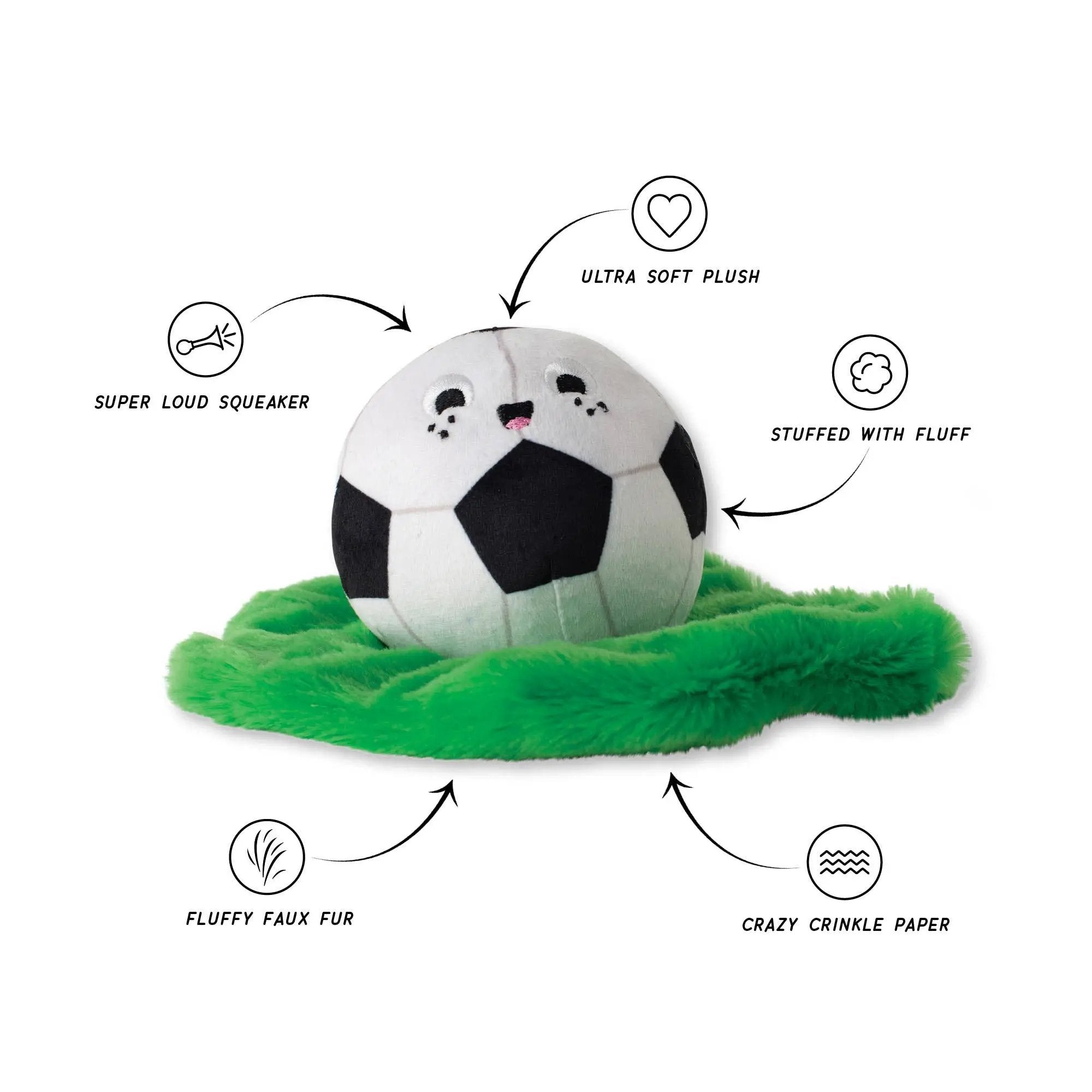 Wagsdale Just Kick It Plush Dog Toy