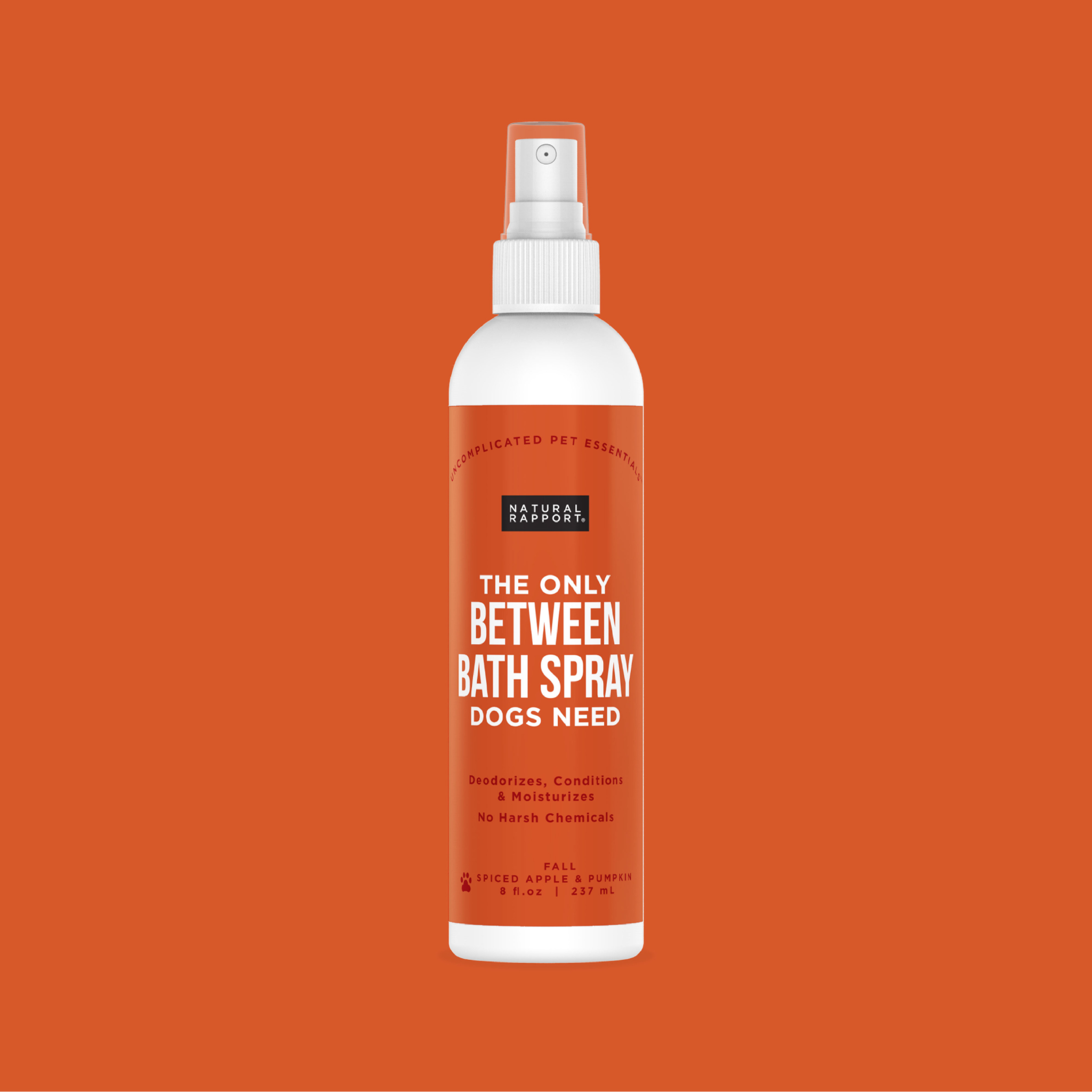 Natural Rapport The Only Between Bath Spray Dogs Need Apple & Pumpkin Scent