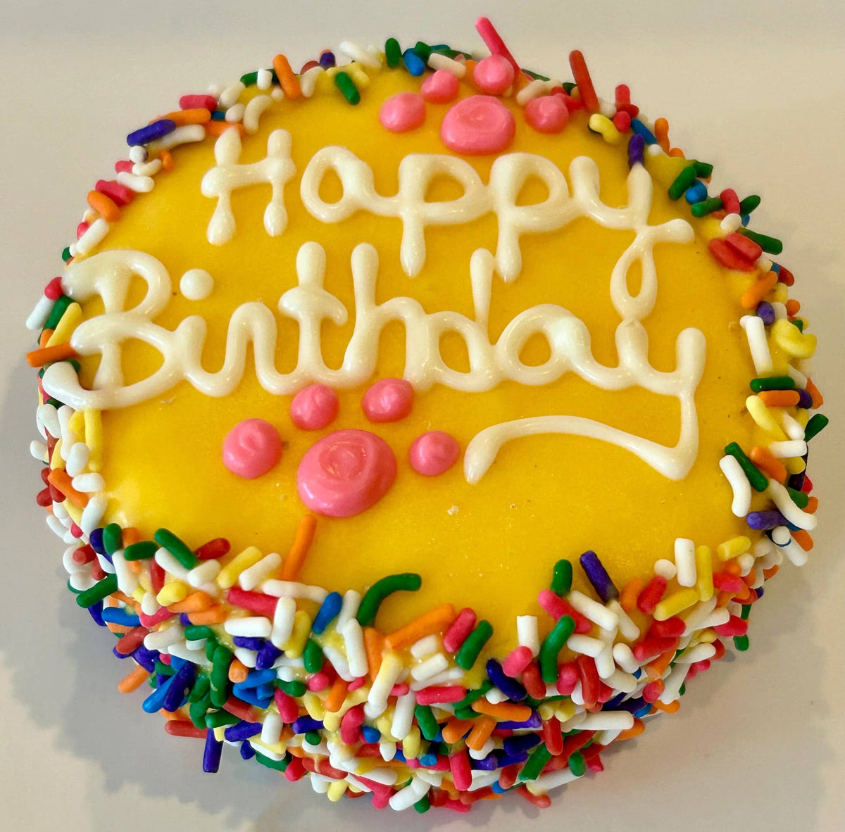 DELCO DOG CO. Colorful Happy Birthday Sprinkle Doggie Cakes Bakery Dog Treat
