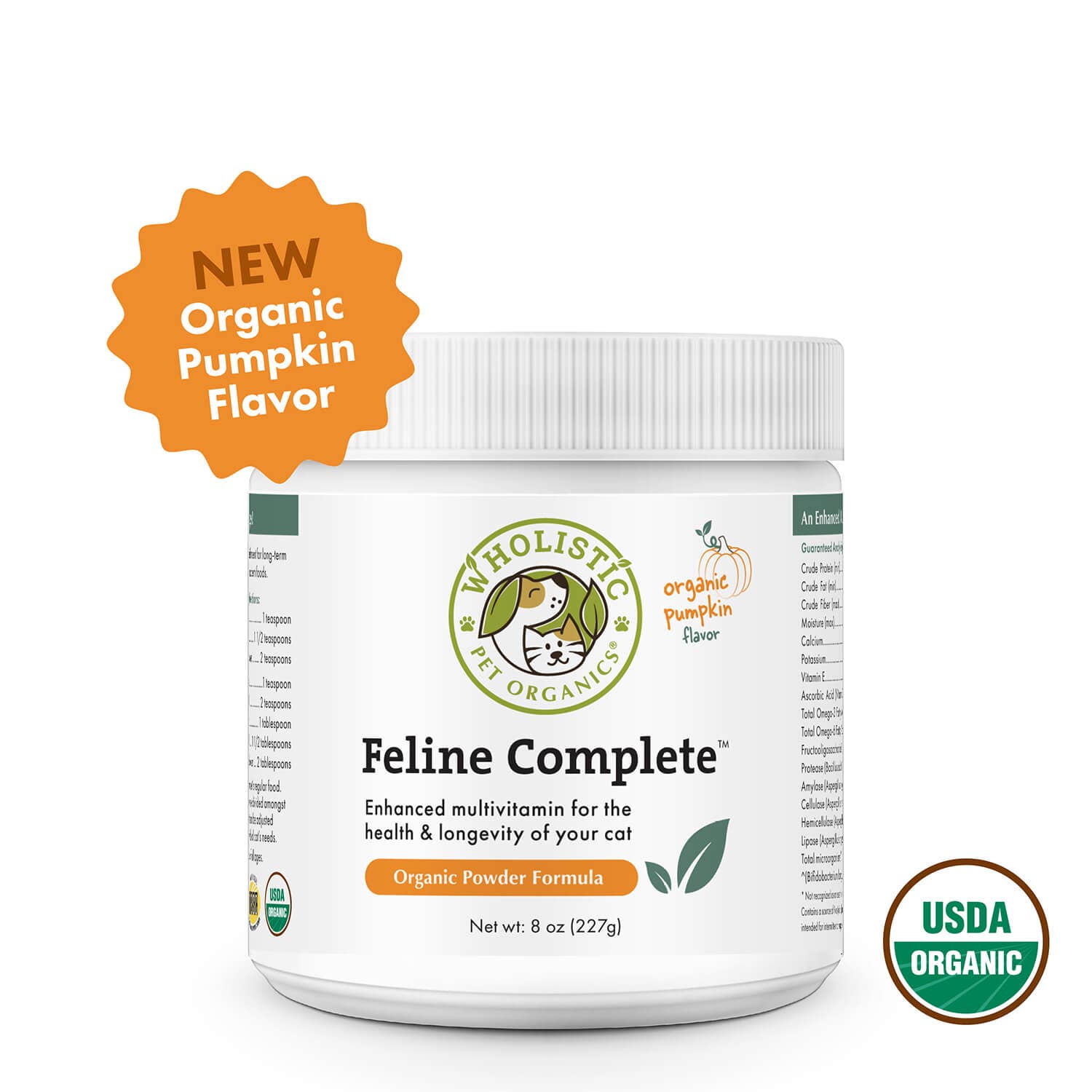 Wholistic Pet Organics Feline Complete Powder for Cats