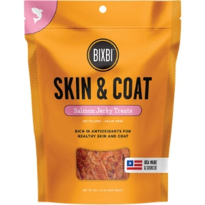 Bixbi Jerky Skin & Coat Salmon Dog Treat
