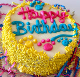 DELCO DOG CO. Happy Birthday Sprinkle Doggie Cakes Bakery Dog Treat
