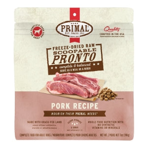 Primal Raw Freeze-Dried Pronto Pork Dog Food