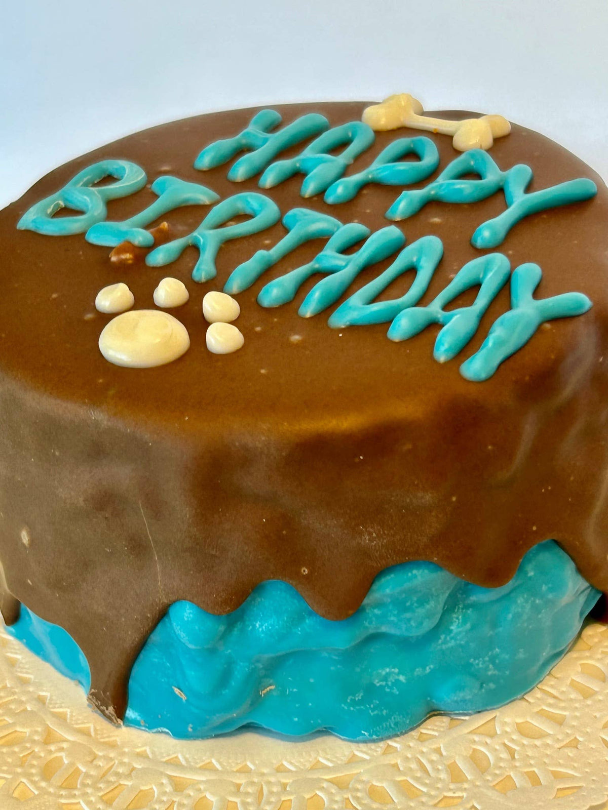 DELCO DOG CO. Happy Birthday Blue or Pink Doggie Cakes Bakery Dog Treat