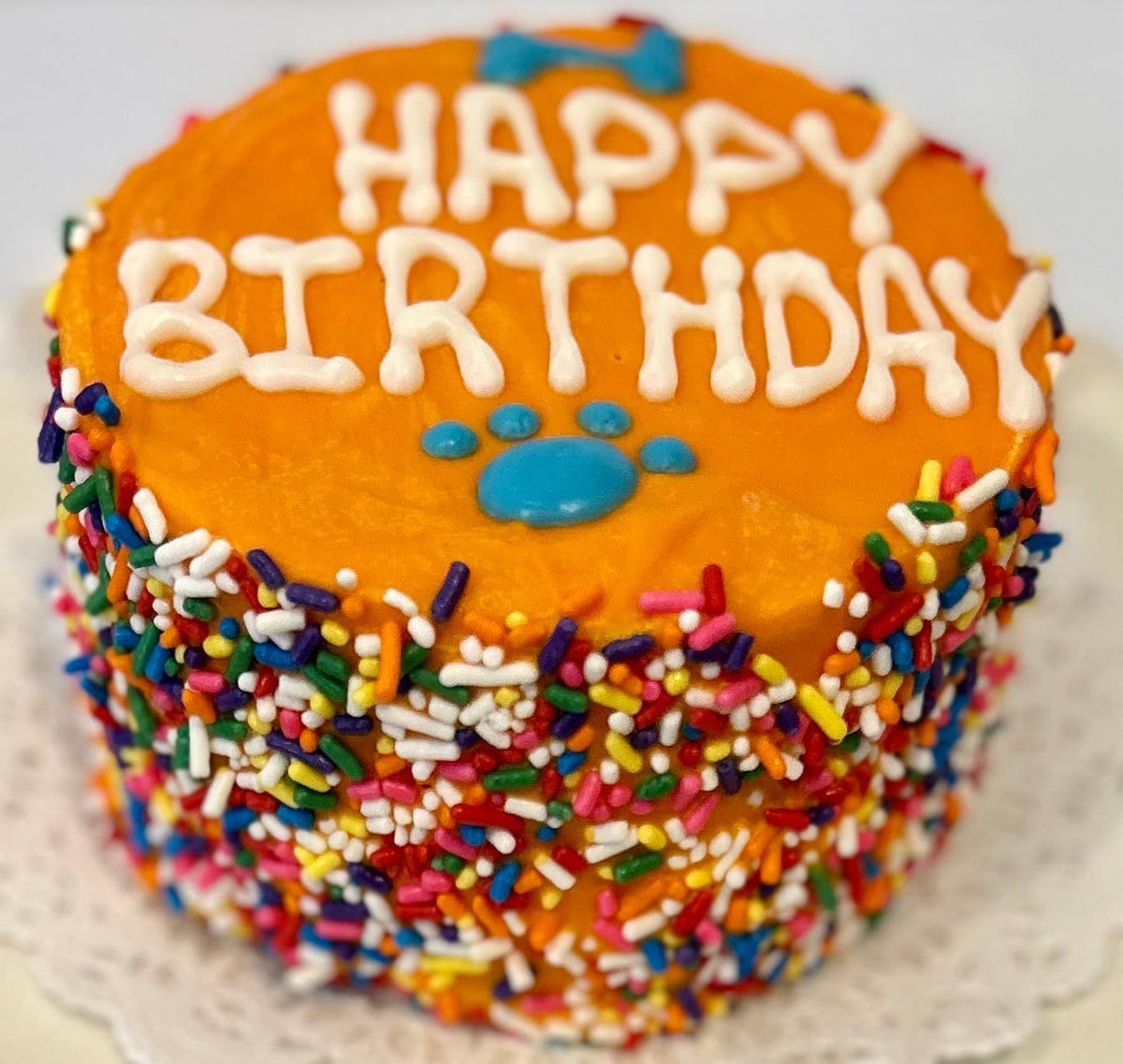 DELCO DOG CO. Colorful Happy Birthday Sprinkle Doggie Cakes Bakery Dog Treat