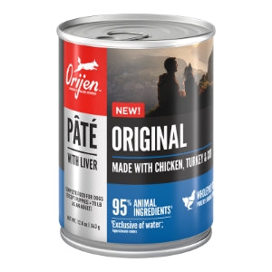 ORIJEN Original Pate with Liver Wet Dog Food, 12.8 oz, Case of 12