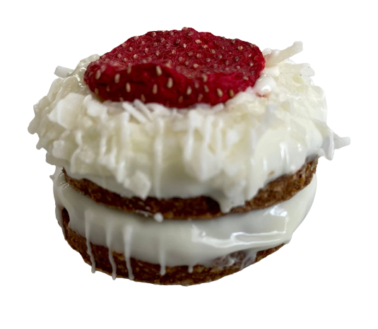 Yumyum4dogs Strawberry Shortcake Bites Summer Dog Treats