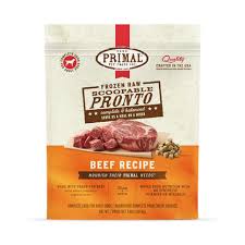 Primal Pronto Raw Frozen Dog Food .75lb