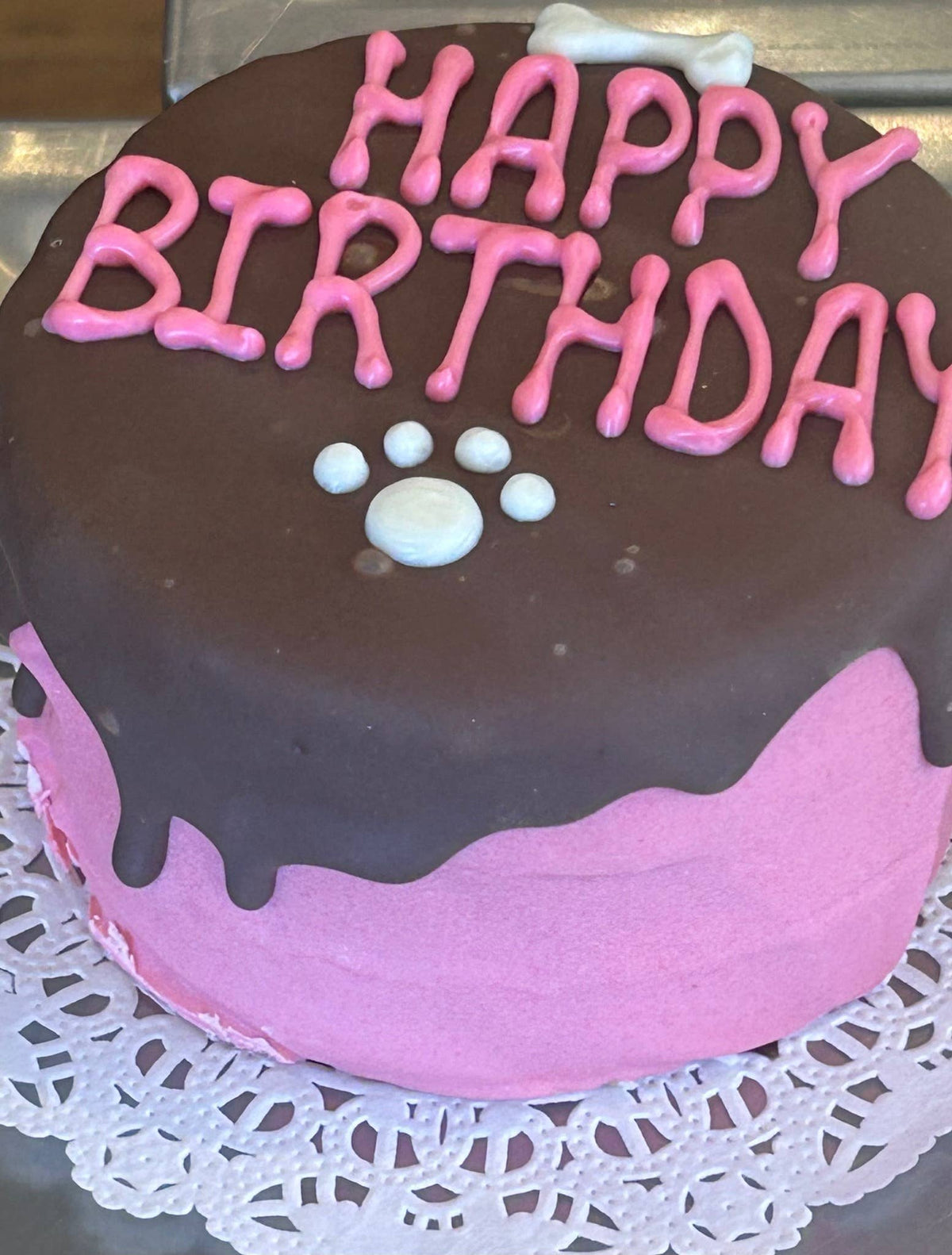 DELCO DOG CO. Happy Birthday Blue or Pink Doggie Cakes Bakery Dog Treat