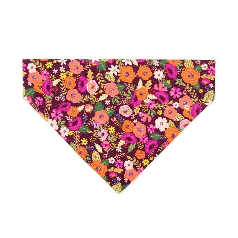 Made By Cleo - "Harvest Wine" - Floral Bandana for Cats + Small Dogs