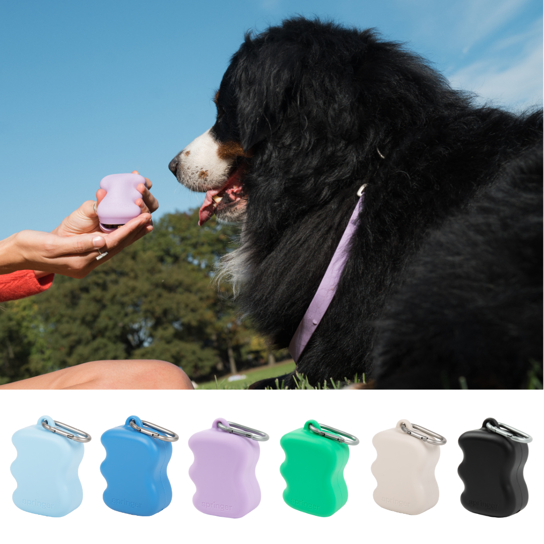 Springer Pets Squeeze Silicone Dog Treat Pouch Dispenser