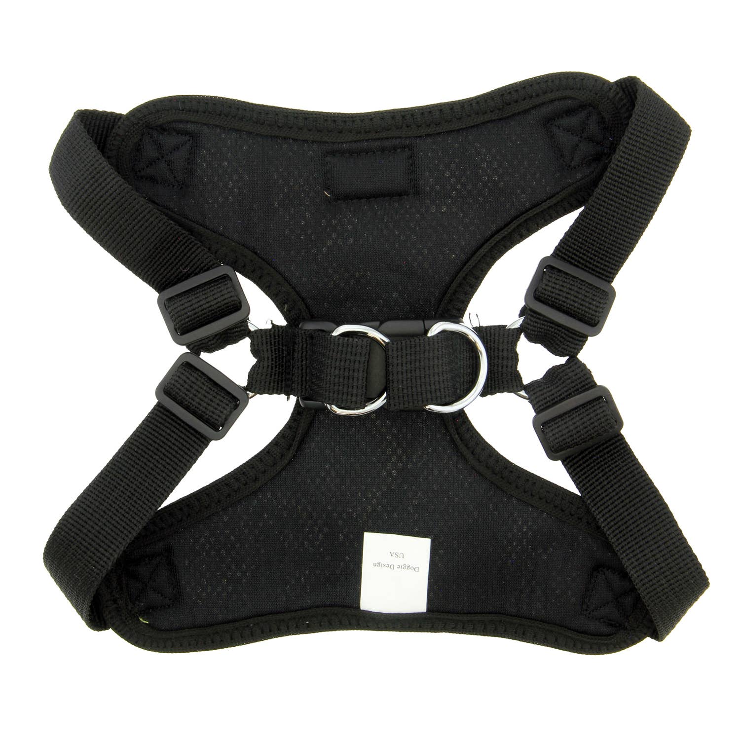 Doggie Design Wrap & Snap Choke Free Dog Harness - Black