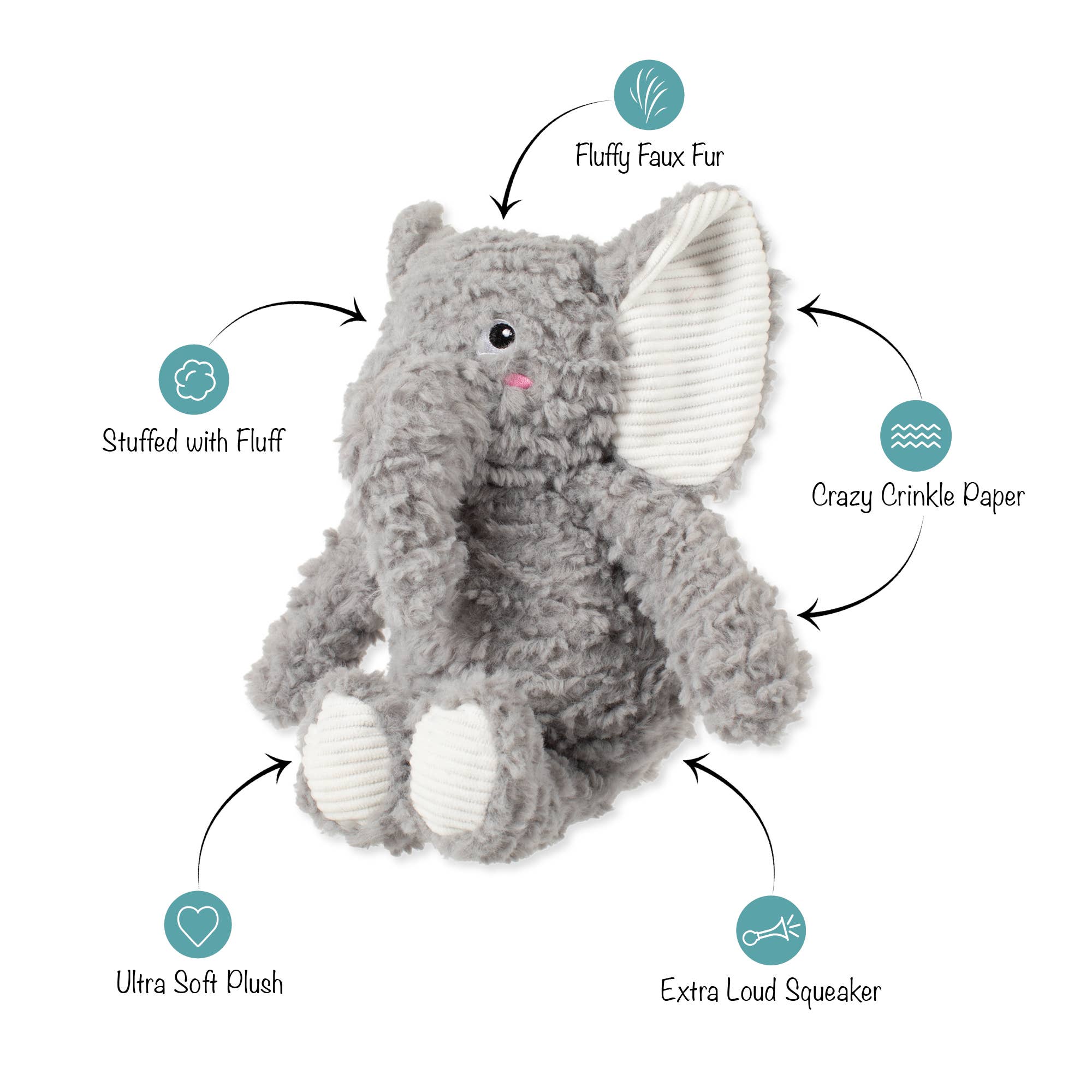 Petshop by Fringe Studio Love You a Ton! Plush Dog Toy