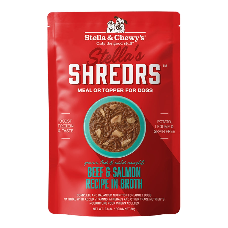 Stella & Chewy's Stella's Shredrs Wet Dog Food Pouches 2.8oz