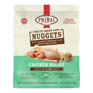 Primal Raw Freeze-Dried Nuggets Chicken Dog Food