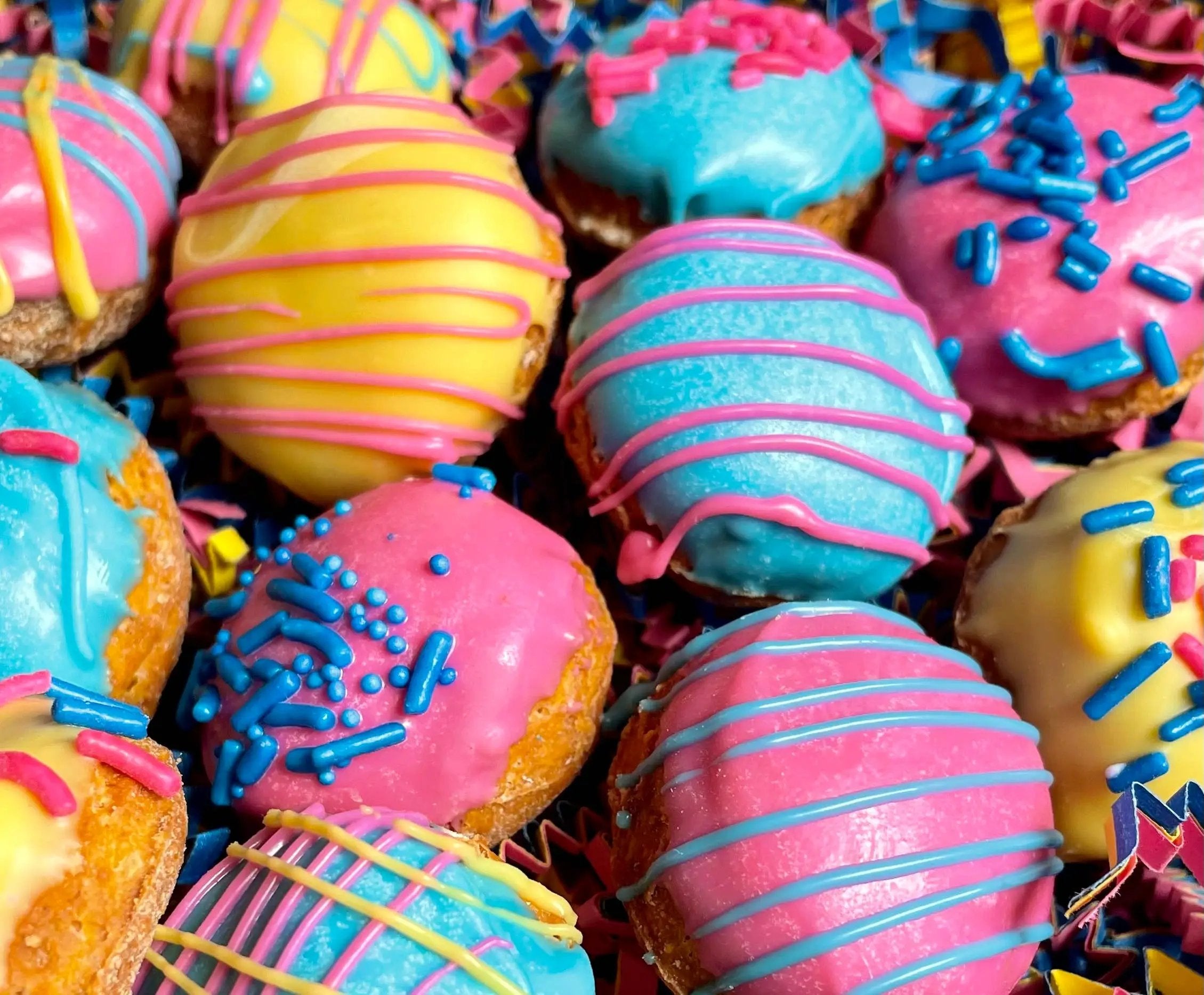 YumYum4DOGS Mini Cotton Candy Donut Holes Bakery Dog Treats