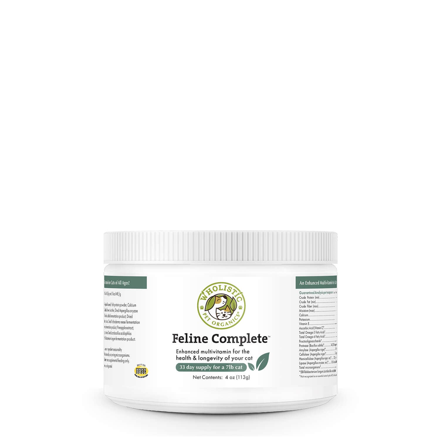 Wholistic Pet Organics Feline Complete Powder for Cats