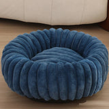 PAWPAW Faux Fur Round Pet Bed