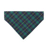 Made By Cleo - "Hunter" - Green/Blue Plaid Bandana for Cat + Small Dogs
