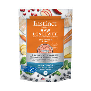 Instinct Raw Longevity Frozen Bites for Adults 4lb Dog Food