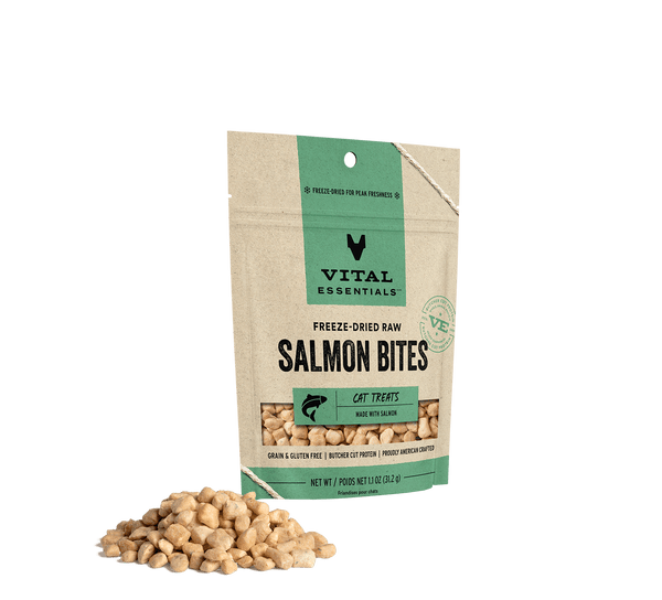 Vital Essentials Cat Freeze-Dried Salmon Bites Cat Treats