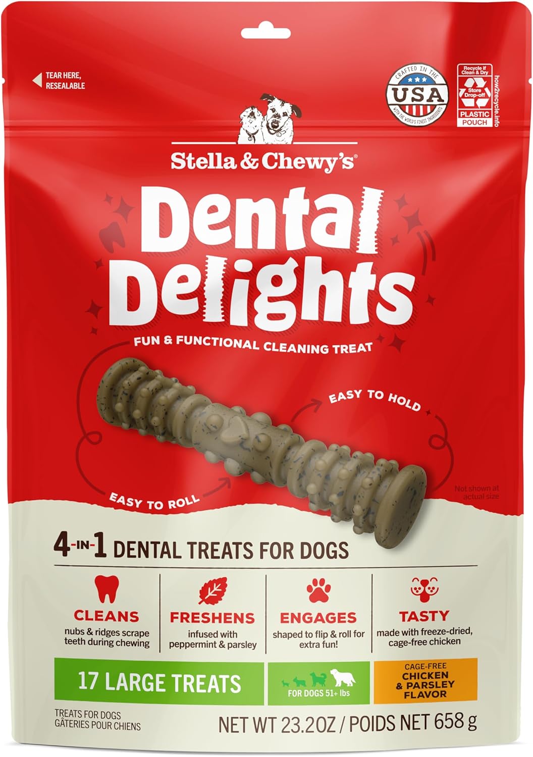 Stella & Chewy's Dental Delights Dog Treats