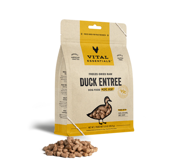 Vital Essentials Raw Freeze-Dried Mini Nibs Entree for Dogs Duck