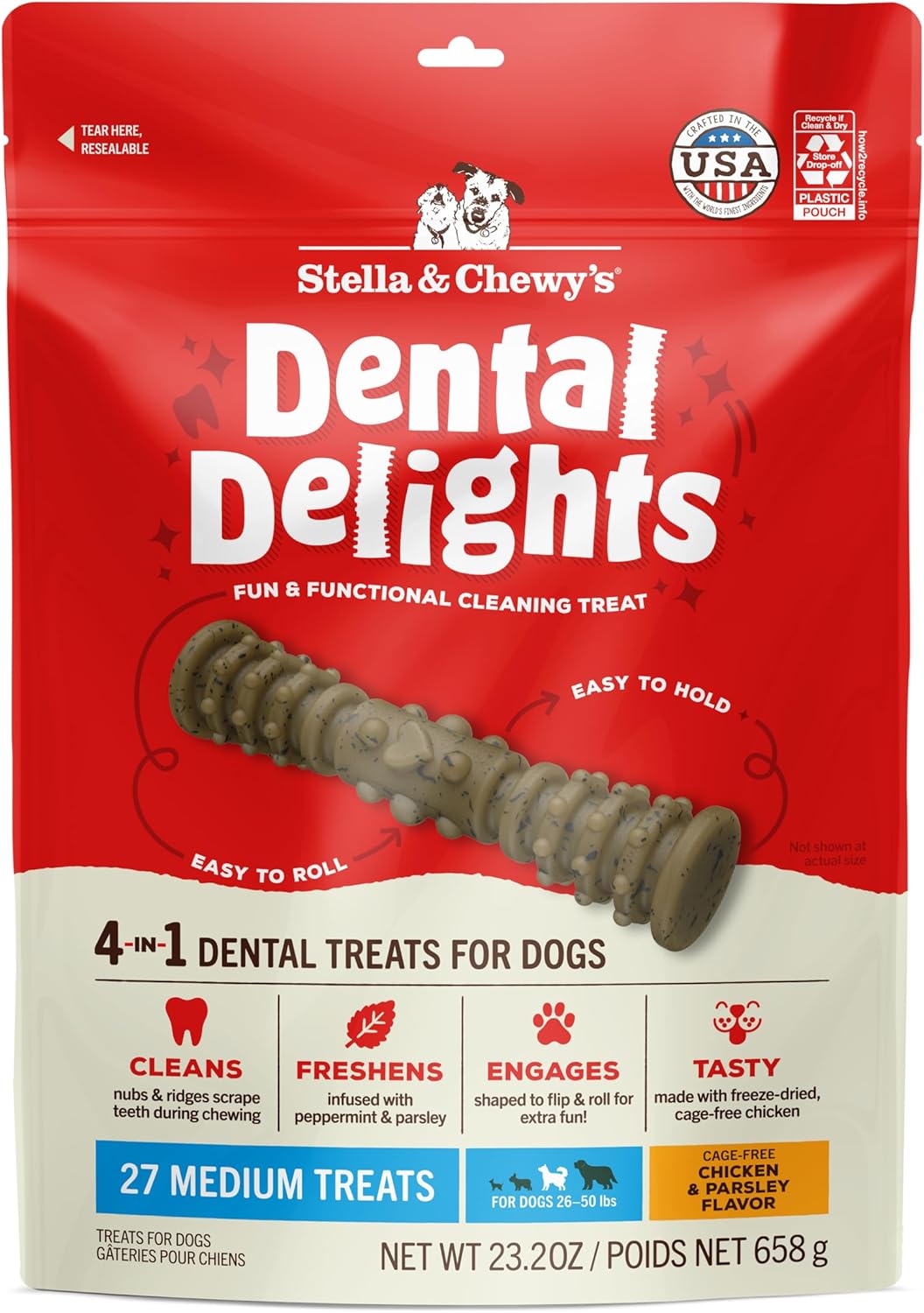 Stella & Chewy's Dental Delights Dog Treats