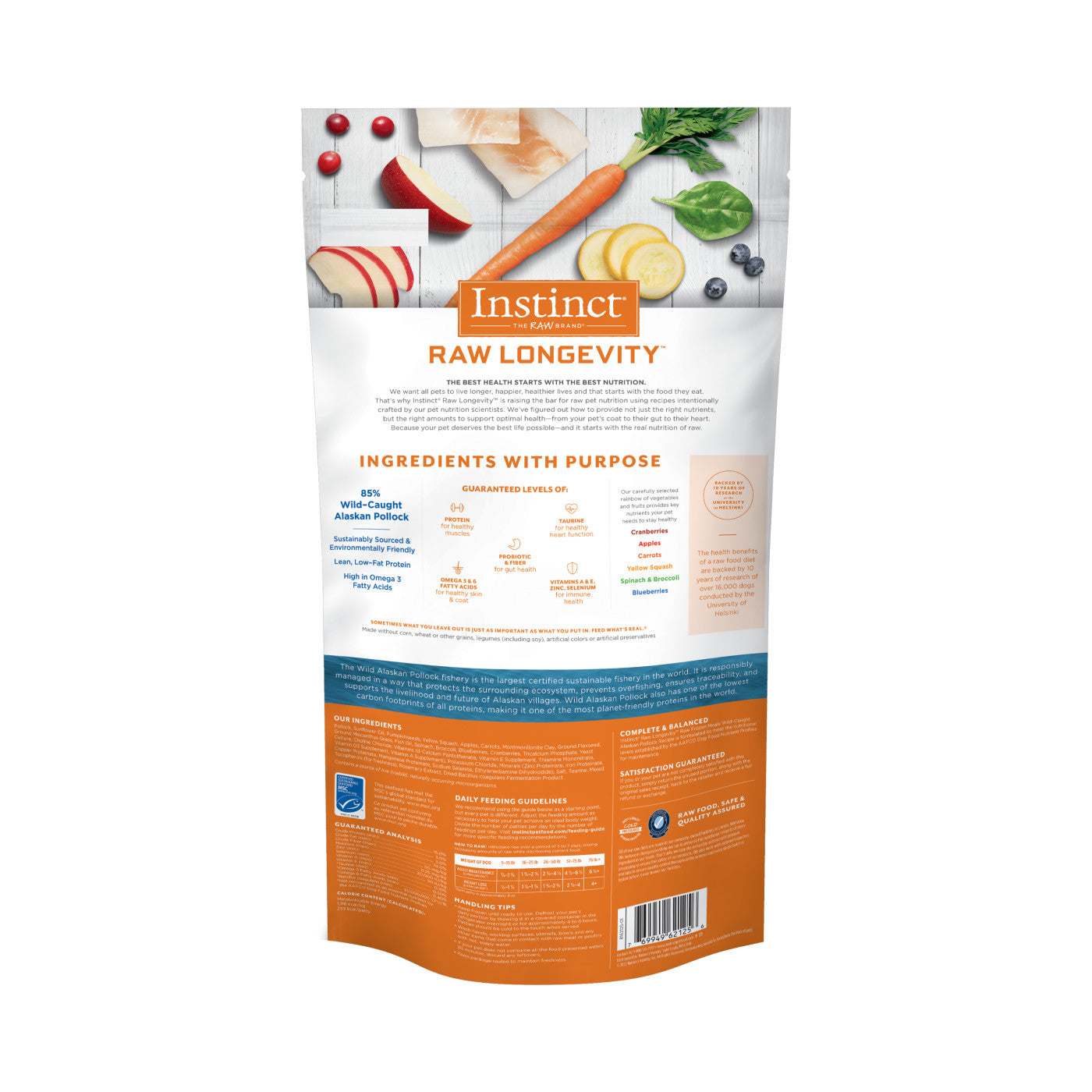 Instinct Raw Longevity Frozen Patties for Adults 6lb Dog Food