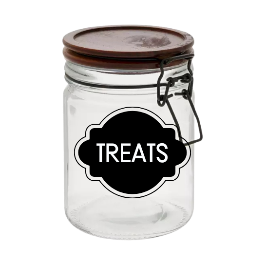 Sparky & Co Acacia Latch Lid Treat Jars