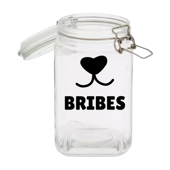Sparky & Co Glass Latch Top Treat Jars