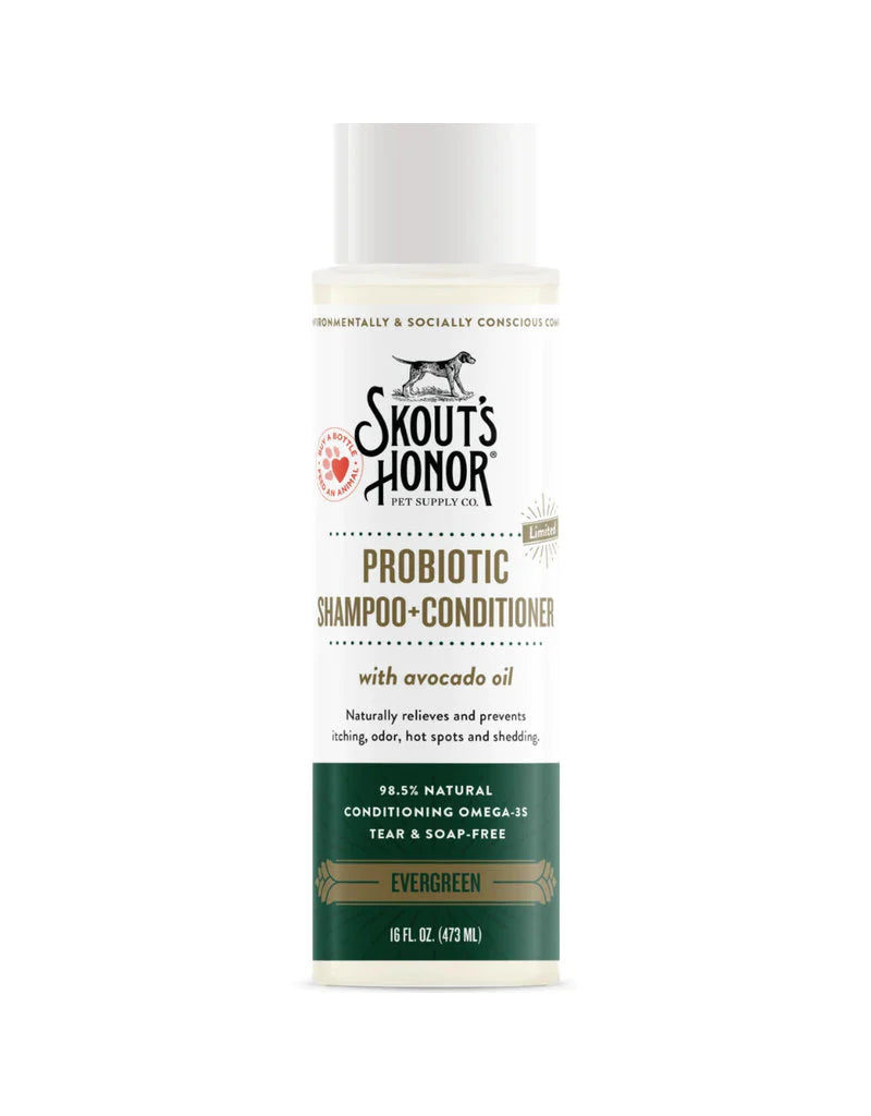 Skout's Honor Probiotic Shampoo + Conditioner Evergreen 16oz