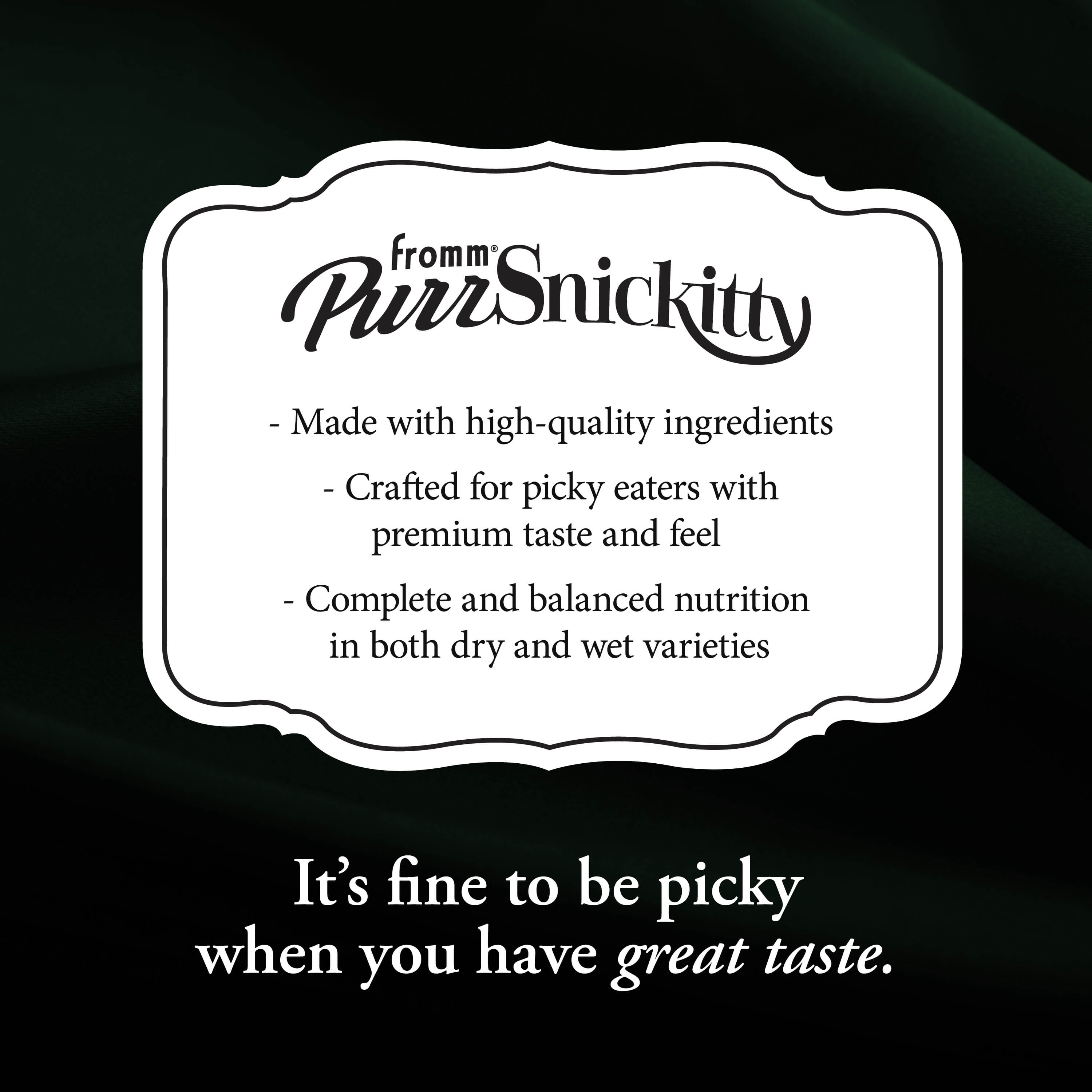 Fromm PurrSnickitty Game Bird Grandeur Dry Cat Food