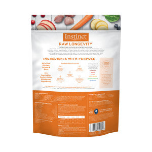 Instinct Raw Longevity Frozen Bites for Adults 4lb Dog Food
