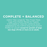 Instinct Raw Longevity for Puppies Frozen Dog Food