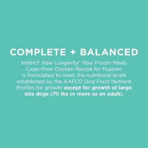 Instinct Raw Longevity for Puppies Frozen Dog Food