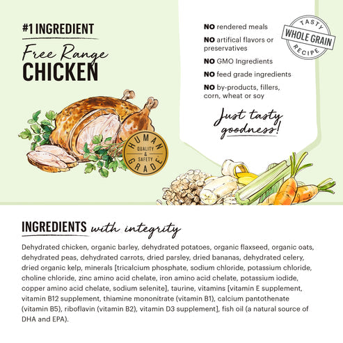 Honest Kitchen Wholemade Whole Grain Chicken Dehydrated Dog Food