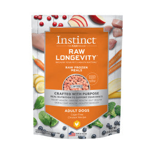 Instinct Raw Longevity Frozen Bites for Adults 4lb Dog Food
