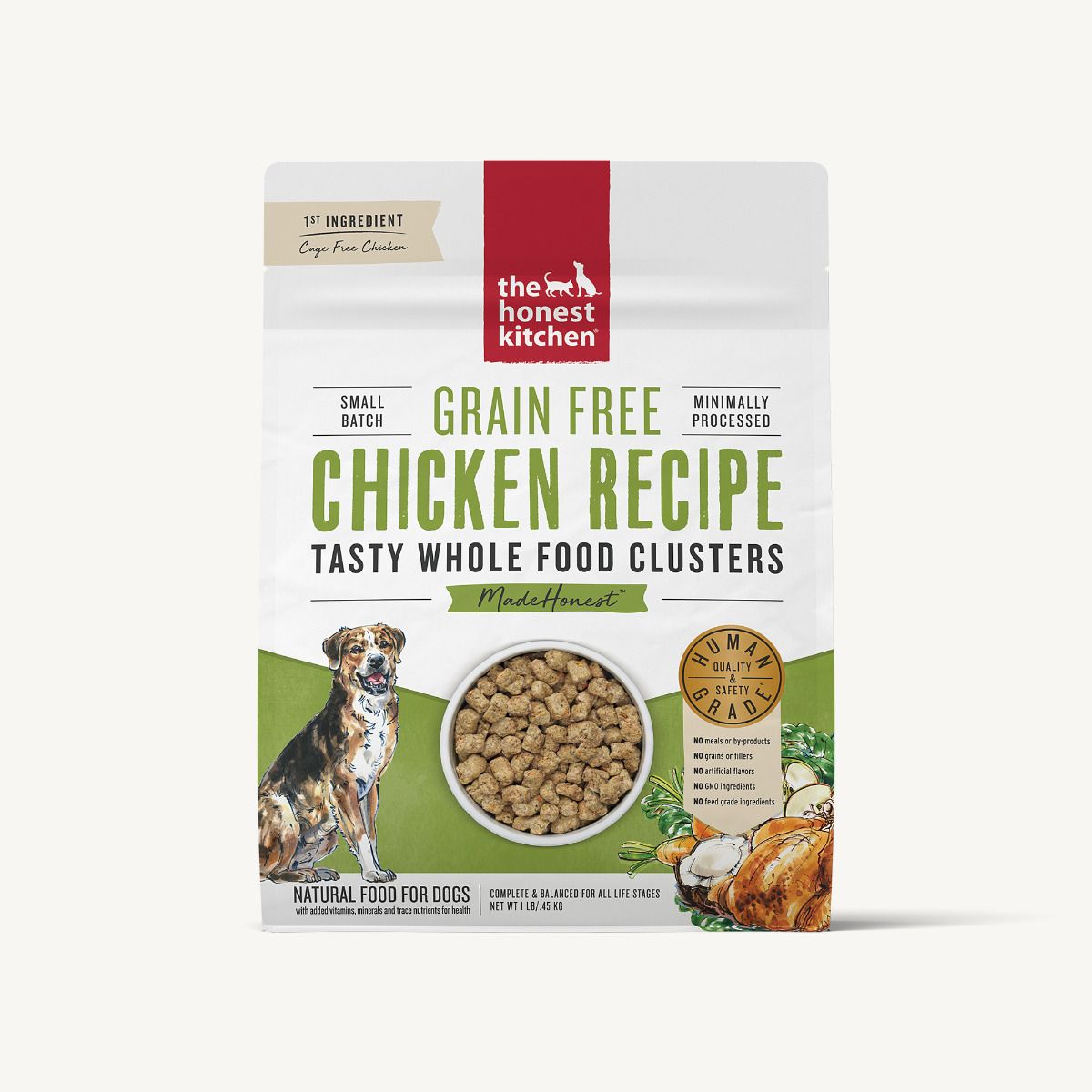 Honest Kitchen Chicken Grain-Free Clusters 1lb - Paw Naturals
