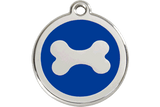 Red Dingo Enamel Pet ID Tag - 1BN - Cartoon Bone - Paw Naturals