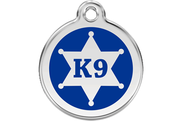 Red Dingo Enamel Pet ID Tag - 1KN - K9 Small - Paw Naturals